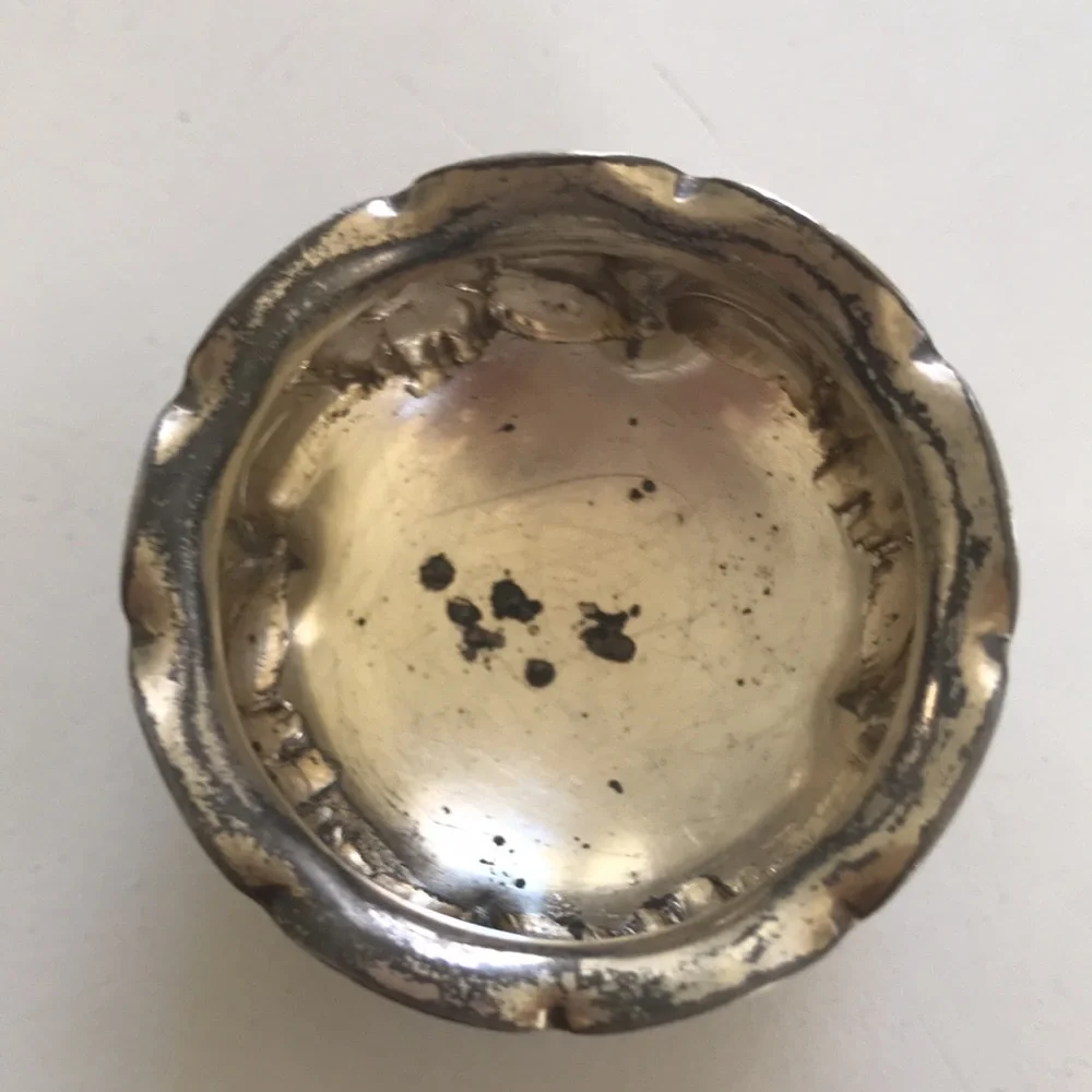 Antique Victorian Wilcox Salt Cellar and small plated tray - Picture 5 of 9